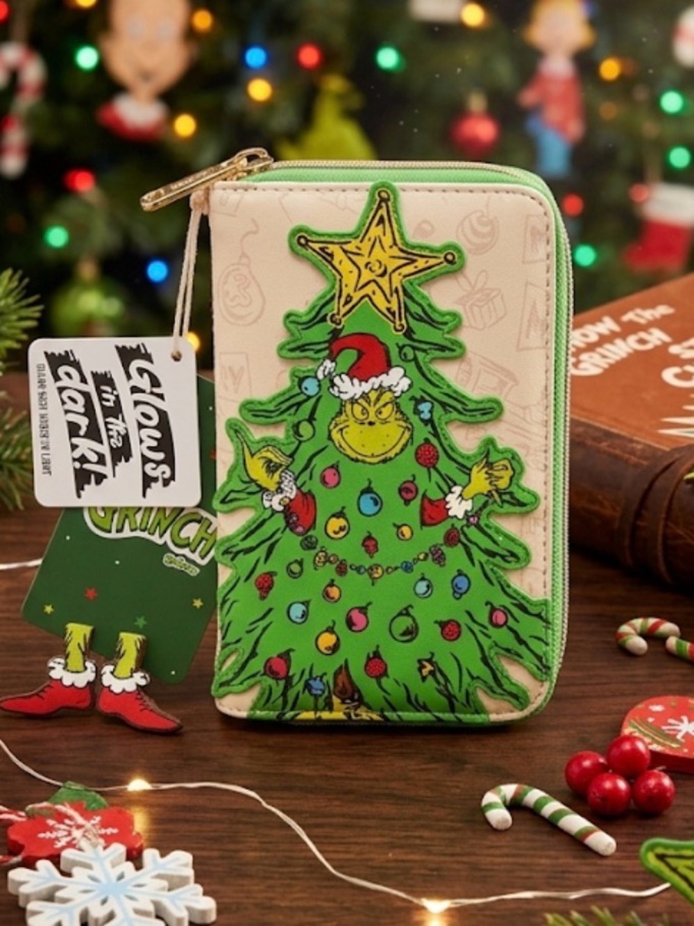 Glow in the dark Grinch Loungefly Wallet